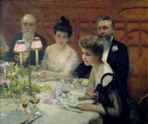 Le coin de la table (Paul Chabas) - Muzeo.com