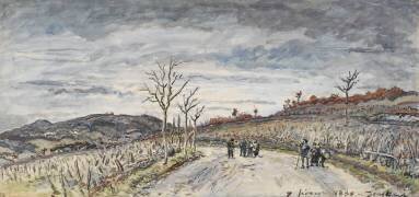 Le col du Balbin et la montagne de Ornacieux (Johan Barthold Jongkind) - Muzeo.com