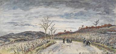 Le col du Balbin et la montagne de Ornacieux (Johan Barthold Jongkind) - Muzeo.com