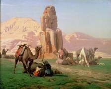Le colosse de Memnon (Jean-Léon Gérôme) - Muzeo.com