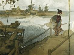 Le coup de vent (Georges de Feure) - Muzeo.com