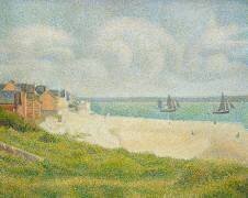 Le Crotoy en amont (Georges Seurat) - Muzeo.com