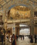 Le dôme central à l'exposition universelle de 1889 (Louis Béroud) - Muzeo.com