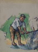 Le foreur de puits (Paul Cézanne) - Muzeo.com