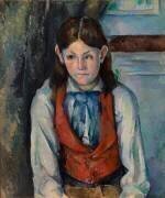 Le garçon au gilet rouge (Paul Cézanne) - Muzeo.com