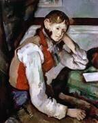 Le garçon au gilet rouge (Paul Cézanne) - Muzeo.com