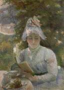 Le goûter. Portrait de Louise Quivoron, soeur de l'artiste (Marie Bracquemond) - Muzeo.com