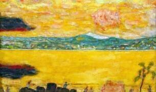 Le golfe de Saint-Tropez au coucher du soleil (Pierre Bonnard) - Muzeo.com