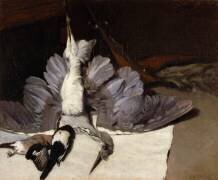 Le héron mort aux ailes déployées (Alfred Sisley) - Muzeo.com
