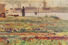 Le jardin au bord de l'eau (Alfred Sisley) - Muzeo.com