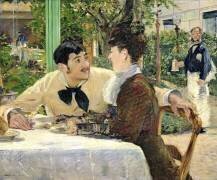 Le jardin du Père Lathuille (Edouard Manet) - Muzeo.com