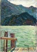 Le lac Kochelsee au-dessus de la baie (Wassily Kandinsky) - Muzeo.com