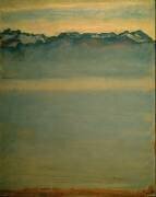 Le lac Léman avec les Alpes savoyardes (Ferdinand Hodler) - Muzeo.com