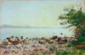 Le lac Léman vu de Lutry (Ferdinand Hodler) - Muzeo.com