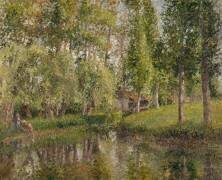Le lavoir de Bazincourt (Eure) (Camille Pissarro) - Muzeo.com
