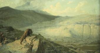 Le Lion aux aguets (Jean-Léon Gérôme) - Muzeo.com