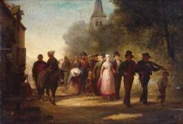 Le mariage du village (Charles Marie Lhuillier) - Muzeo.com