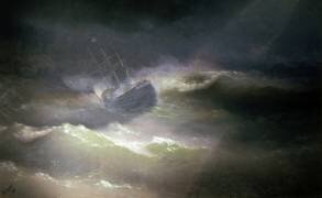 Le navire Maria dans l'orage (Ivan Aivazovsky) - Muzeo.com