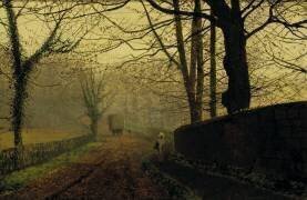 Le parc de Stapleton, près de Pontrefact, Leeds (John Atkinson Grimshaw) - Muzeo.com