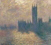 Le Parlement à Londres, ciel orageux (Claude Monet) - Muzeo.com