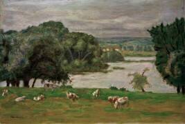 Le pâturage, bord de Seine (Pierre Bonnard) - Muzeo.com