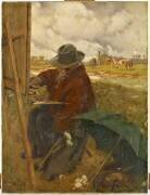 Le Peintre de plein air (Edouard John Menta) - Muzeo.com