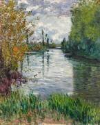 Le Petit bras de la Seine en automne (Gustave Caillebotte) - Muzeo.com