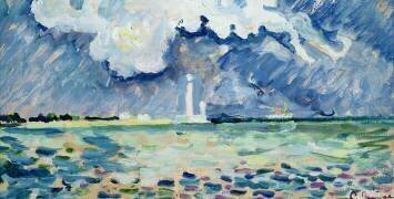 Le phare de Gatteville (Paul Signac) - Muzeo.com