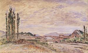 Le Pont de Lesdiguieres (Johan Barthold Jongkind) - Muzeo.com