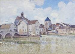 Le Pont de Moret (Alfred Sisley) - Muzeo.com