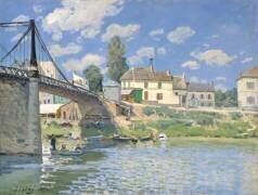 Le pont de Villeneuve-la-Garenne (Alfred Sisley) - Muzeo.com