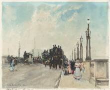 Le pont de Waterloo à Londres (Emile Hoeterickx) - Muzeo.com