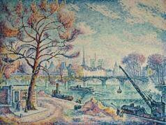 Le Pont des Arts, Paris (détail) (Paul Signac) - Muzeo.com