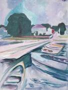 Le pont à Aasgaardstrand (Edvard Munch) - Muzeo.com