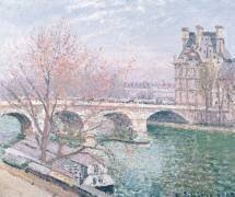 Le Pont-Royal et le Pavillon de Flore (Camille Pissarro) - Muzeo.com