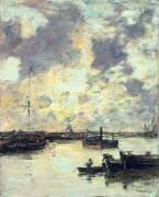 Le port (Eugène Boudin) - Muzeo.com