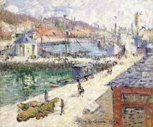 Le port de Fécamp (Gustave Loiseau) - Muzeo.com