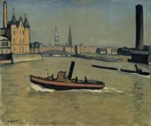 Le port de Hambourg (Albert Marquet) - Muzeo.com