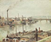 Le port de Rouen (Camille Pissarro) - Muzeo.com