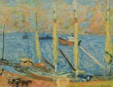 Le Port de Saint Tropez (Pierre Bonnard) - Muzeo.com