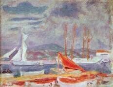 Le port de Saint-Tropez (Pierre Bonnard) - Muzeo.com