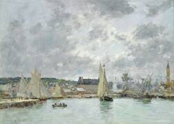 Le port de Trouville (Eugène Boudin) - Muzeo.com