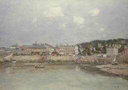 Le port de Trouville (Eugène Boudin) - Muzeo.com