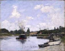 Le Port, Saint-Valery-sur-Somme (Eugène Boudin) - Muzeo.com