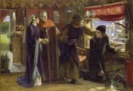 Le premier anniversaire de la mort de Béatrice (Dante Gabriel Rossetti) - Muzeo.com