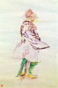 Le profil d'une danseuse debout (Henri de Toulouse-Lautrec) - Muzeo.com