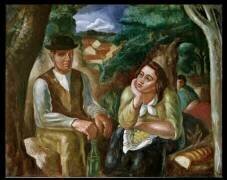 Le repas paysan à Vallet (Amédée de La Patellière) - Muzeo.com