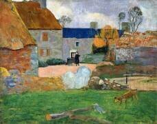 Le Toit Bleu ou Ferme au Pouldu (Paul Gauguin) - Muzeo.com