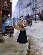 Le vendeur de châtaignes grillées (Jean Béraud) - Muzeo.com