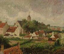Le village de Knocke (Camille Pissarro) - Muzeo.com
